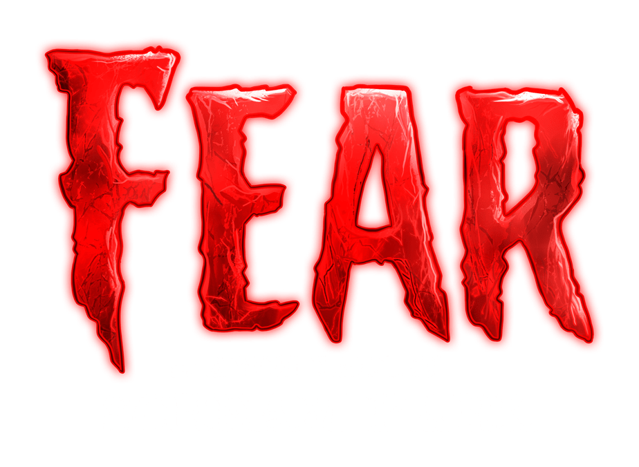 FEAR Logo with Blood texture and white text FEAR Logo with Blood texture and white text